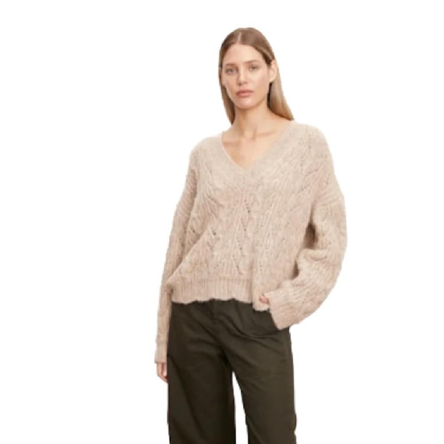 Clothing VELVET BY GRAHAM & SPENCER | Sade Cable Sweater