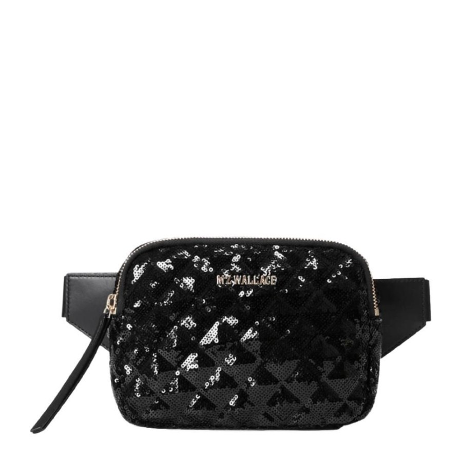 Accessories MZ WALLACE | Madison Belt Bag Sequin Black