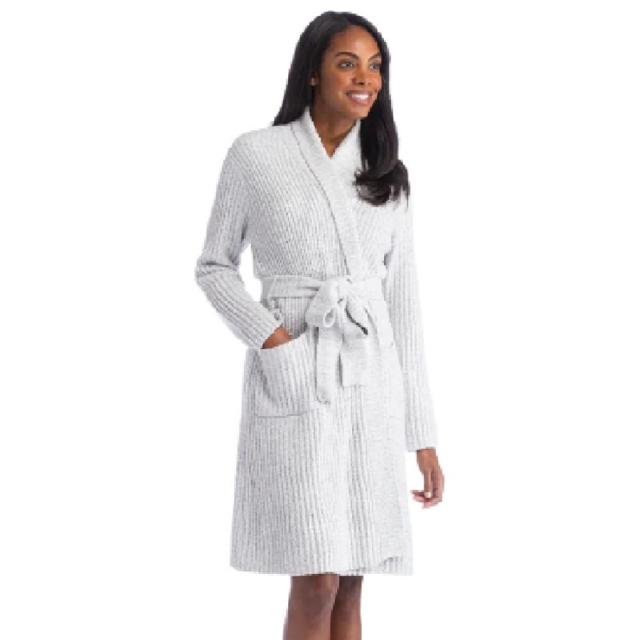 Clothing SOFTIES | Marshmellow Wrap Robe Grey